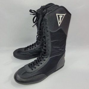 Title Boxing Boots Black Fighting Footwear